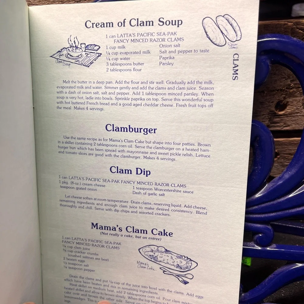 Seafood Secrets of a Galley Slave by Jean‎ Latta Oregon Cookbook Pamphlet 1978